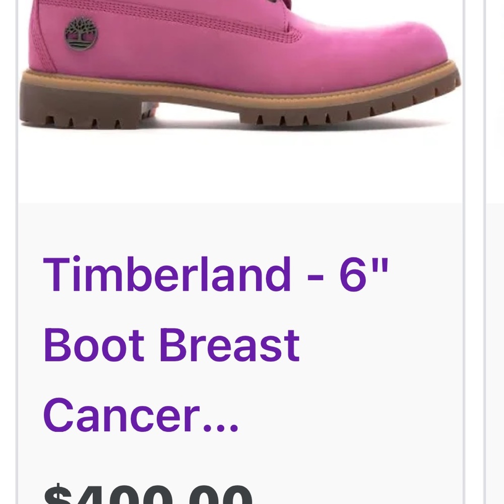 COPY - Breast Cancer Awareness Timberlands